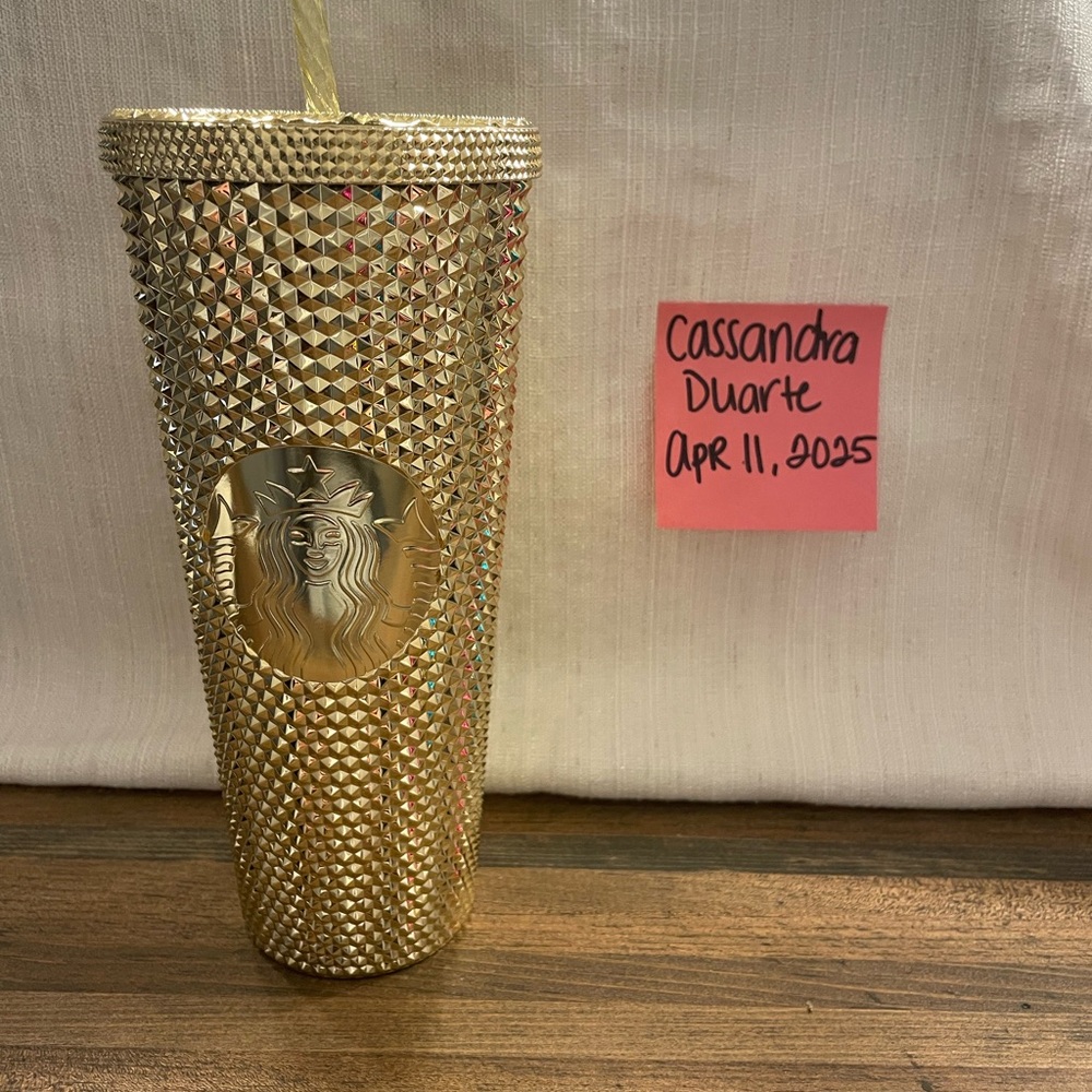 Starbucks Gold Studded Tumbler